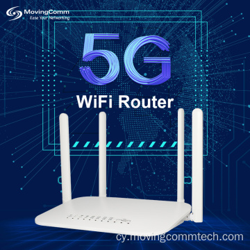 1800mbps gigabit wifi6 lte cat12 5g cpe llwybrydd